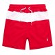 Striped pony sports shorts with drawstring waistband