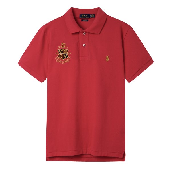 Crown Pony Logo Short-Sleeved Polo Shirt
