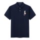 Polo Ralph Lauren Men Classic Fit Rainbow Big Pony Mesh Polo Shirt Aqua Blue