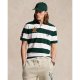 Summer New Men's Slim Fit Polo Shirt with Large Horse Logo, Breathable Mesh, Sweat Absorbent, Business Commuting, Green, S Size