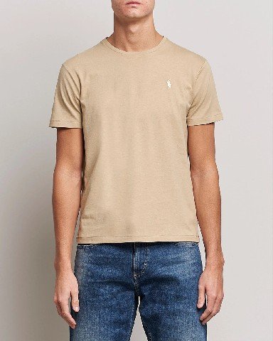 Crew Neck T-Shirt Coastal Beige