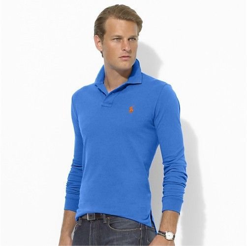 Mesh Long-Sleeve Polo Shirt – All Fits