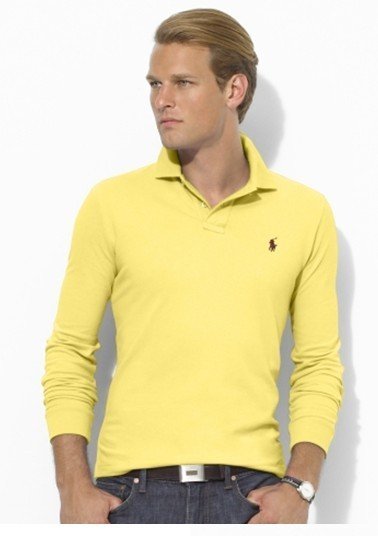 Mesh Long-Sleeve Polo Shirt – All Fits