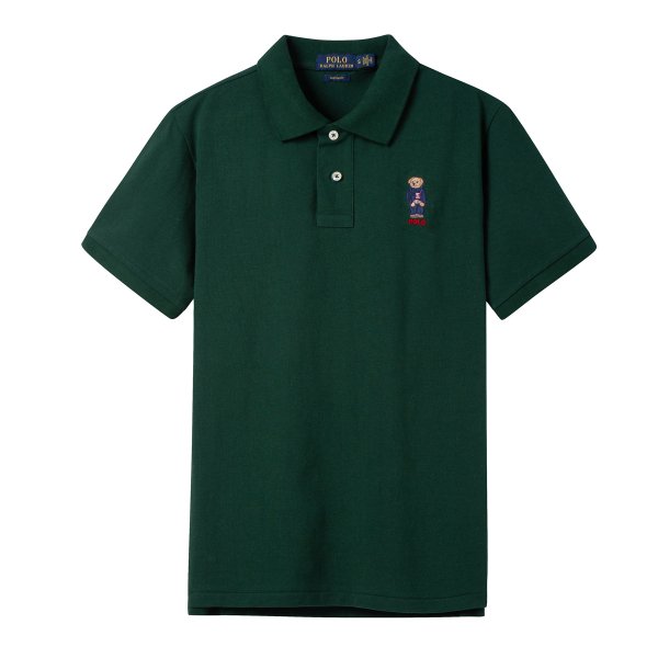 Classic Fit Polo Bear Mesh Polo Shirt