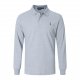 Long-sleeved large-sized colorful logo polo shirt