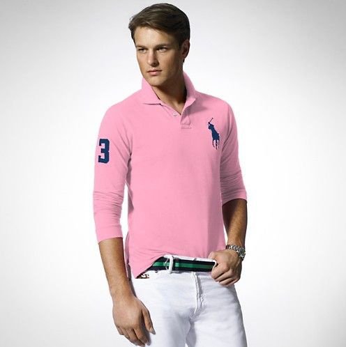 Large size long-sleeved polo shirt