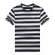 Round-neck striped horse T-shirt