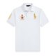 Men Solid Polo Neck Cotton Blend White T-Shirt