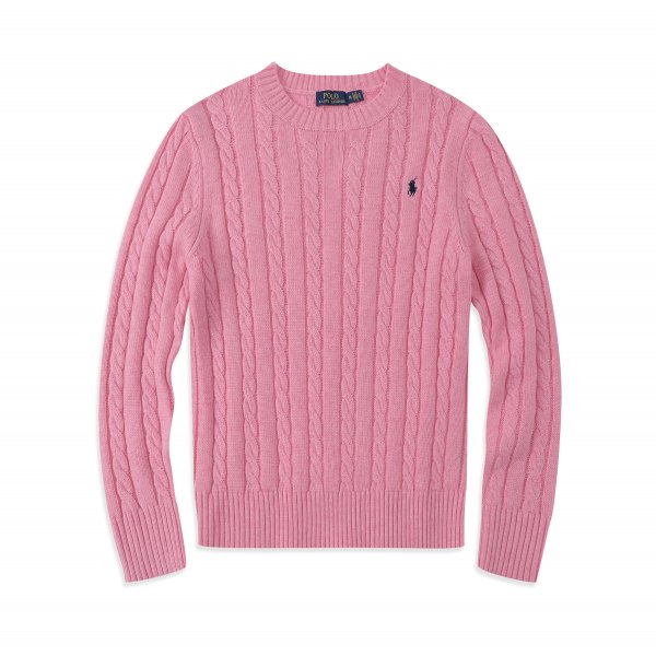 Long-sleeved round-neck horse-patterned knitted sweater