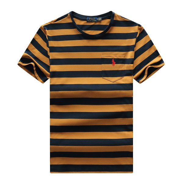 Round-neck striped horse T-shirt