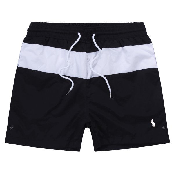 Striped pony sports shorts with drawstring waistband