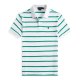 Striped pony logo short-sleeved polo shirt