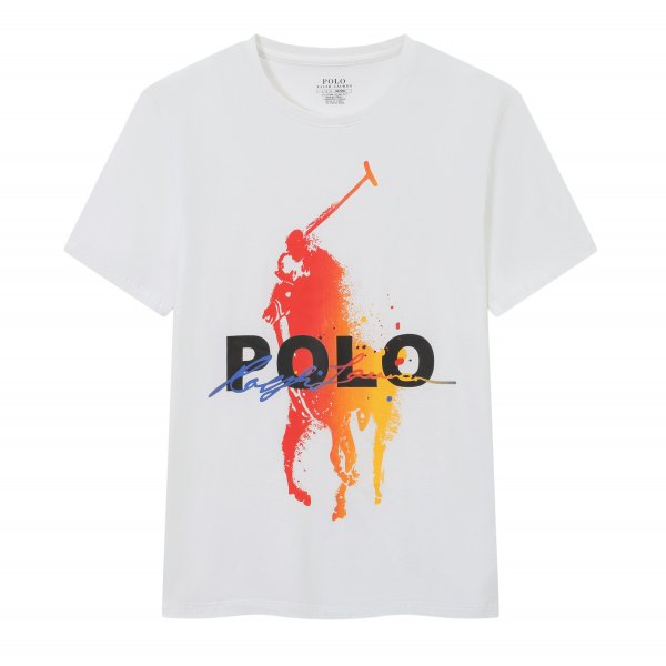 Round-neck big horse logo T-shirt - All Fits