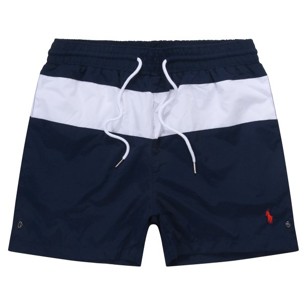 Striped pony sports shorts with drawstring waistband