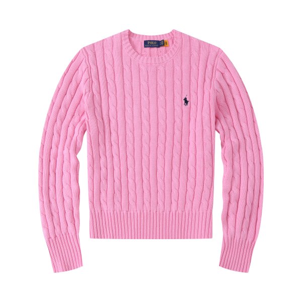 Long-sleeved round-neck horse-patterned knitted sweater