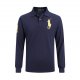 Large size long-sleeved polo shirt