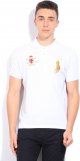 Men Solid Polo Neck Cotton Blend White T-Shirt