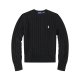 Long-sleeved round-neck horse-patterned knitted sweater