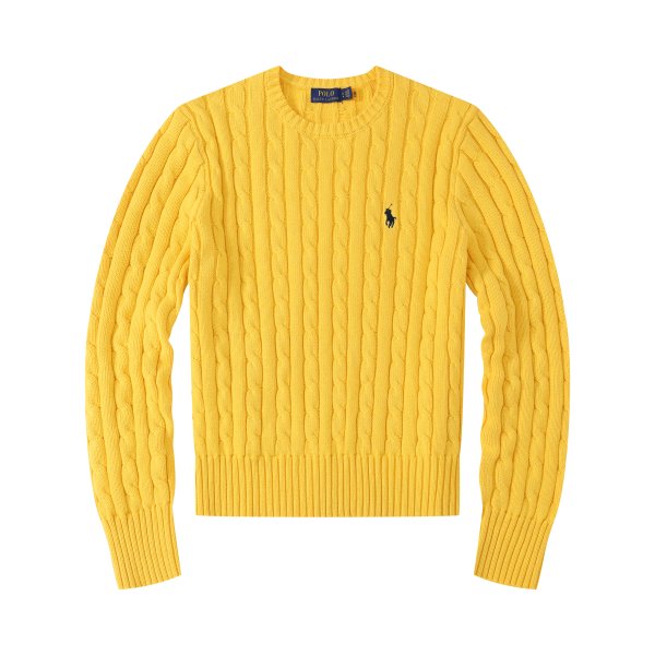 Long-sleeved round-neck horse-patterned knitted sweater