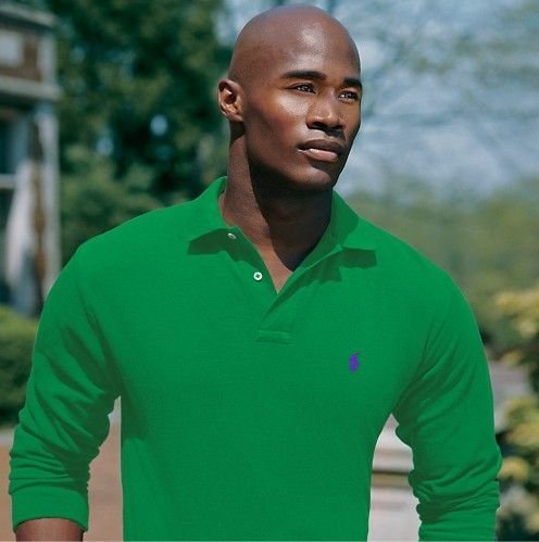Mesh Long-Sleeve Polo Shirt – All Fits