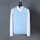 Sleeveless V-neck knitted vest with horse logo
