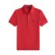 Women's short-sleeved polo shirt with horse logo