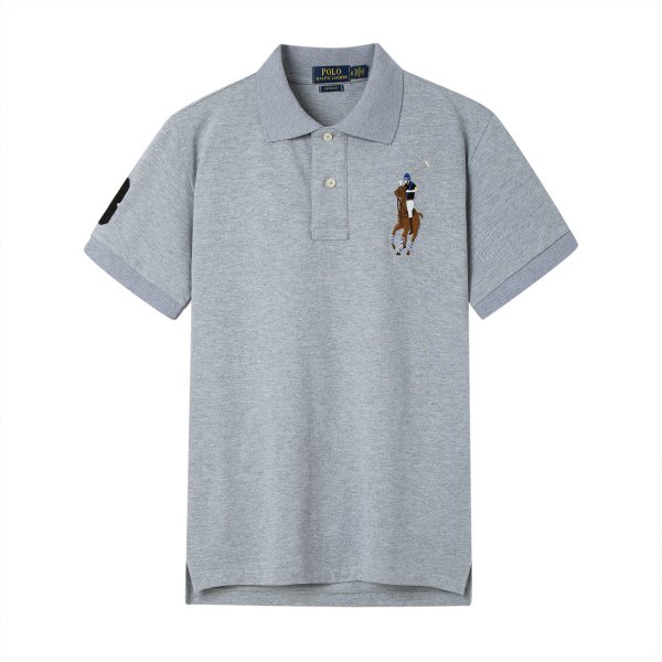 Large size short-sleeved polo shirt