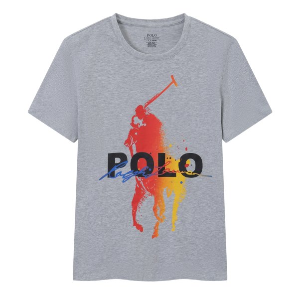 Round-neck big horse logo T-shirt - All Fits