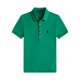 Women's short-sleeved polo shirt with horse logo