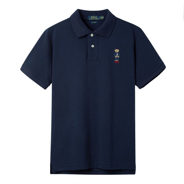 Classic Fit Polo Bear Mesh Polo Shirt