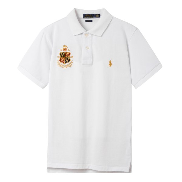 Crown Pony Logo Short-Sleeved Polo Shirt
