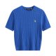 Short-sleeved round-neck horse-patterned knitted sweater