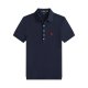 Women's short-sleeved polo shirt with horse logo