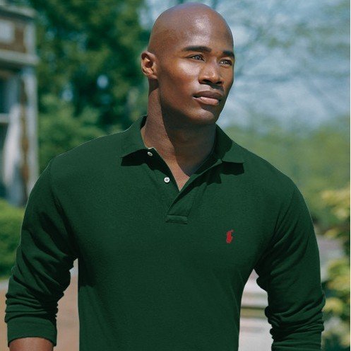 Mesh Long-Sleeve Polo Shirt – All Fits