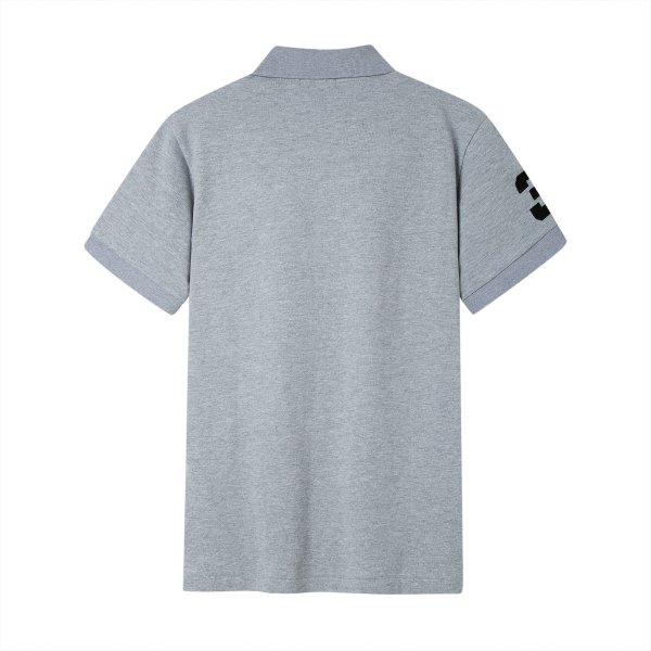 Large size short-sleeved polo shirt