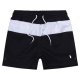 Striped pony sports shorts with drawstring waistband