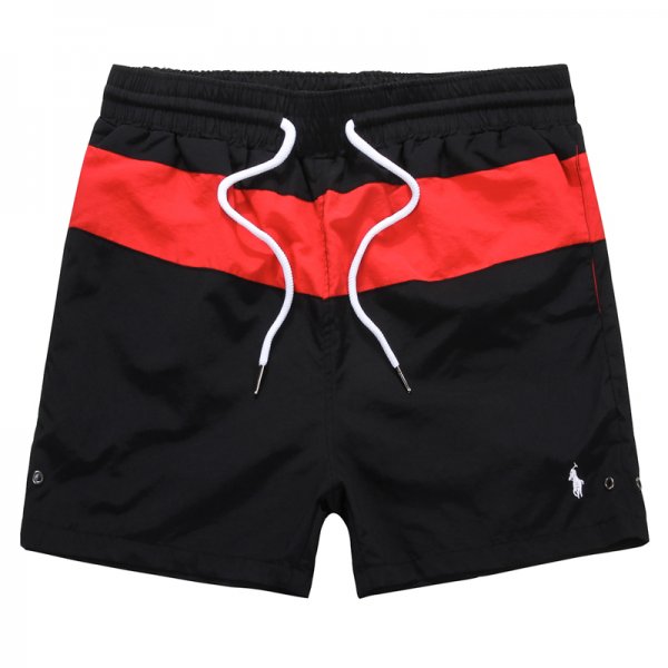 Striped pony sports shorts with drawstring waistband