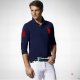 Large size long-sleeved polo shirt