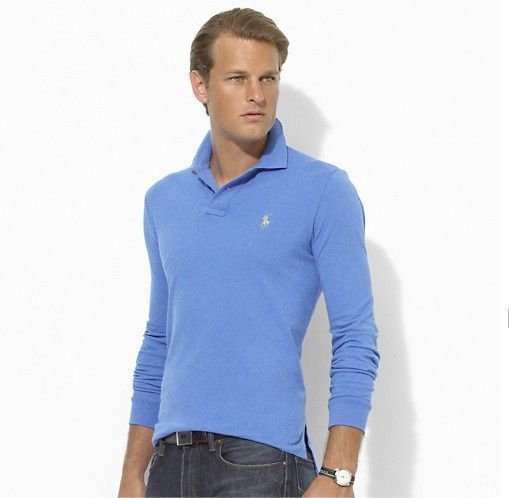 Mesh Long-Sleeve Polo Shirt – All Fits