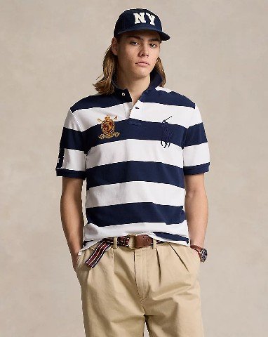 Classic Fit Big Pony Mesh Polo Shirt
