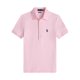 Women's short-sleeved polo shirt with horse logo