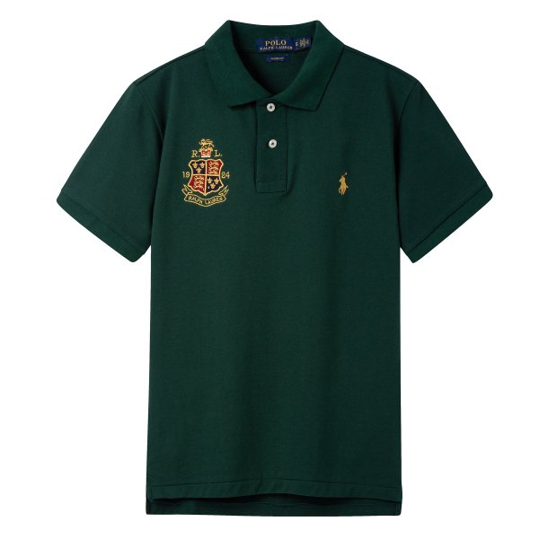 Crown Pony Logo Short-Sleeved Polo Shirt