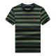 Round-neck striped horse T-shirt